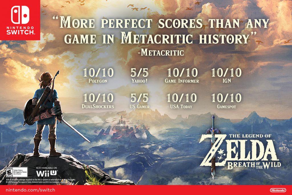 Le recensioni di Zelda: Breath of The Wild