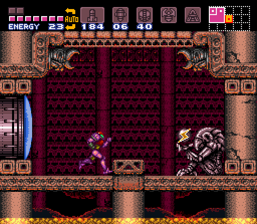 Screw Attack in Super Metroid