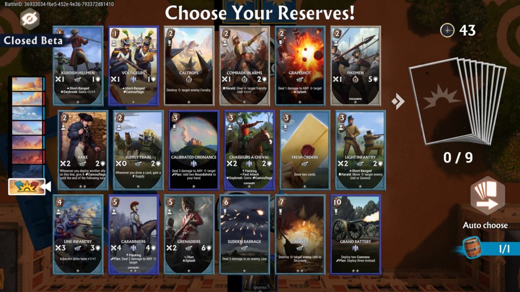 In Total War Elysium scegliamo le carte del nostro mazzo