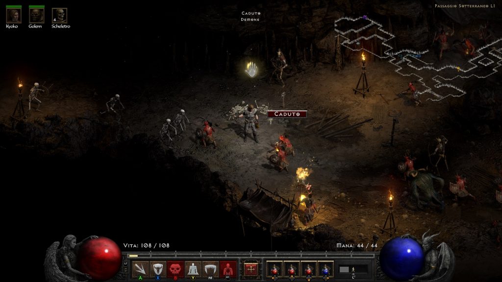 Dungeon in Diablo 2 Resurrected 