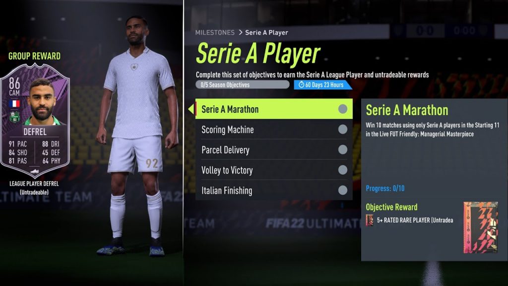 Obiettivo di FIFA 22: Defrel