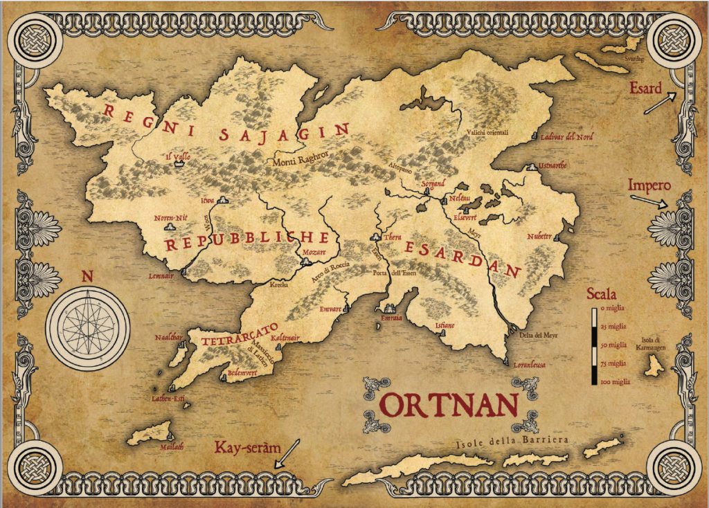 Ortnan: la parte del mondo di Rayn dove i personaggi inizieranno le loro avventure