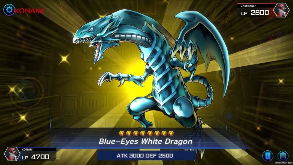 Yu-Gi-Oh Master Duel drago bianco occhi blu
