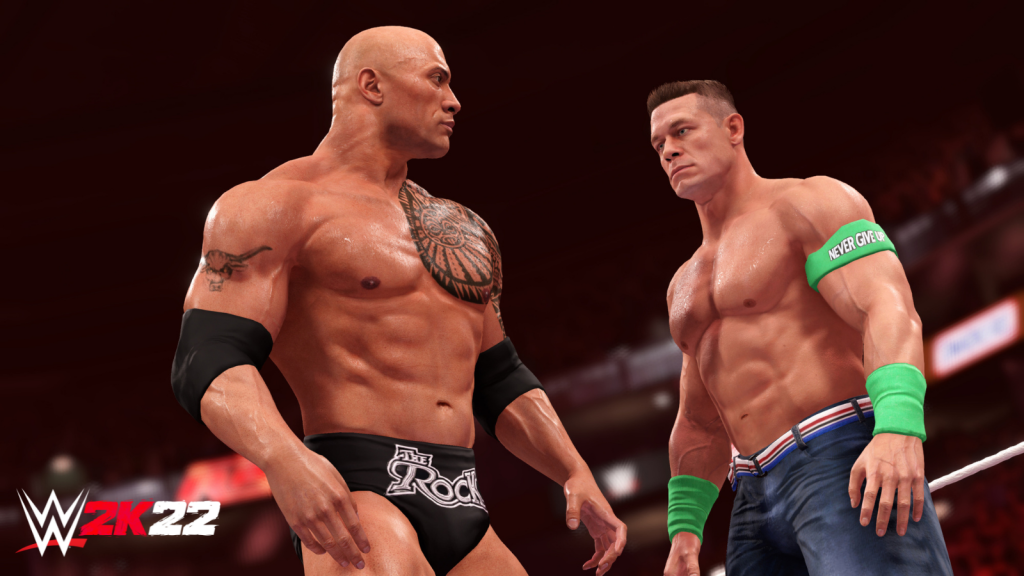 John Cena e The Rock in WWE 2K22