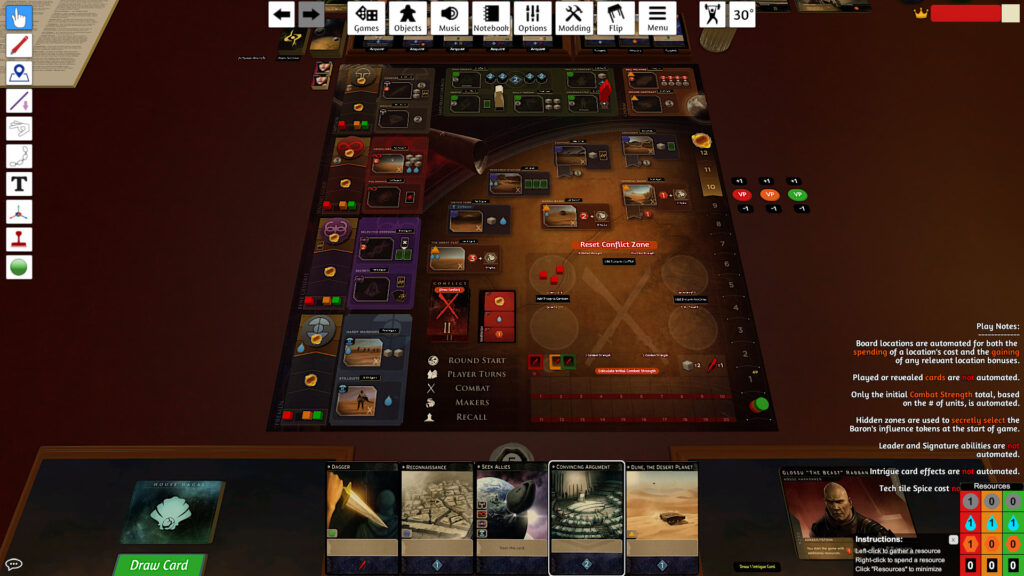 Giochi da Tavolo su Dune: Imperium per Tabletop Simulator