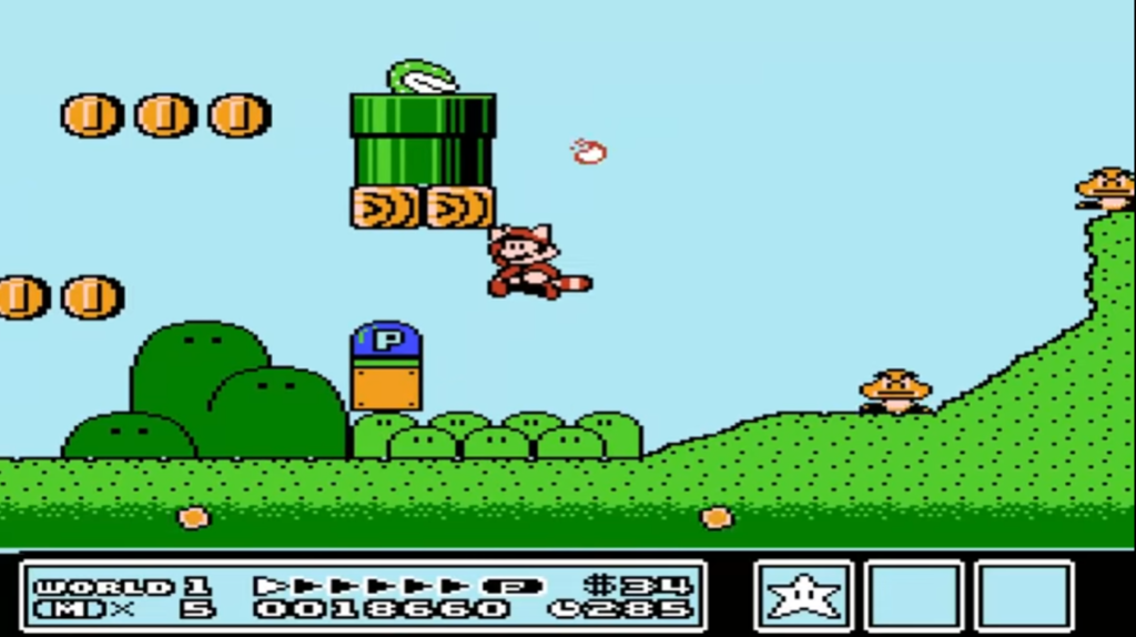 platform 2D Super Mario: Bros 3