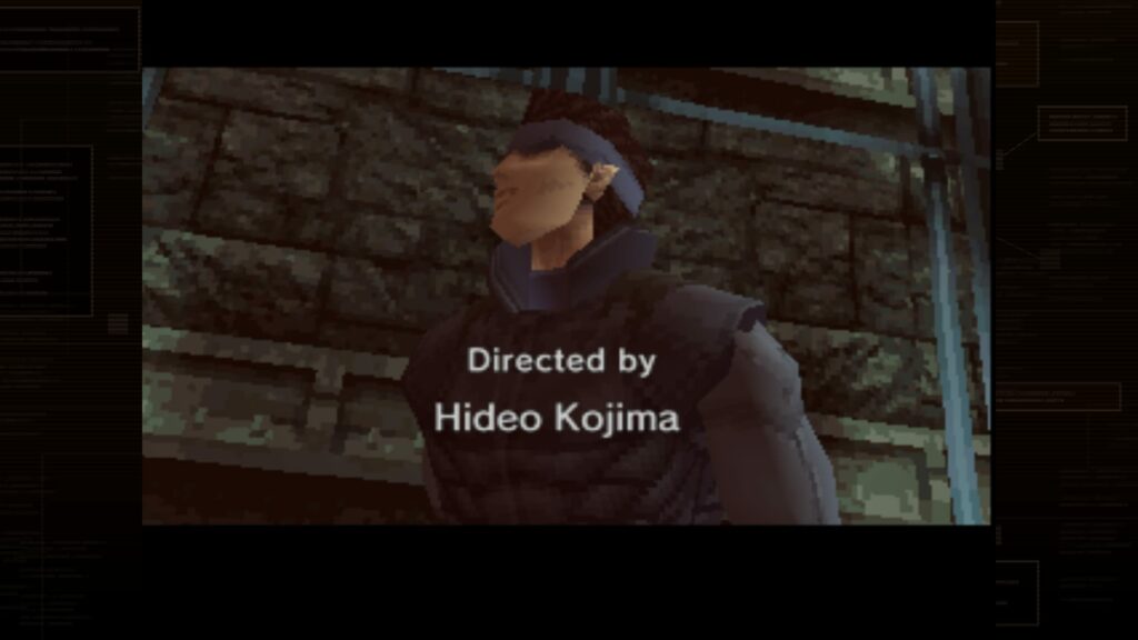 Metal Gear Solid directed by Hideo Kojima