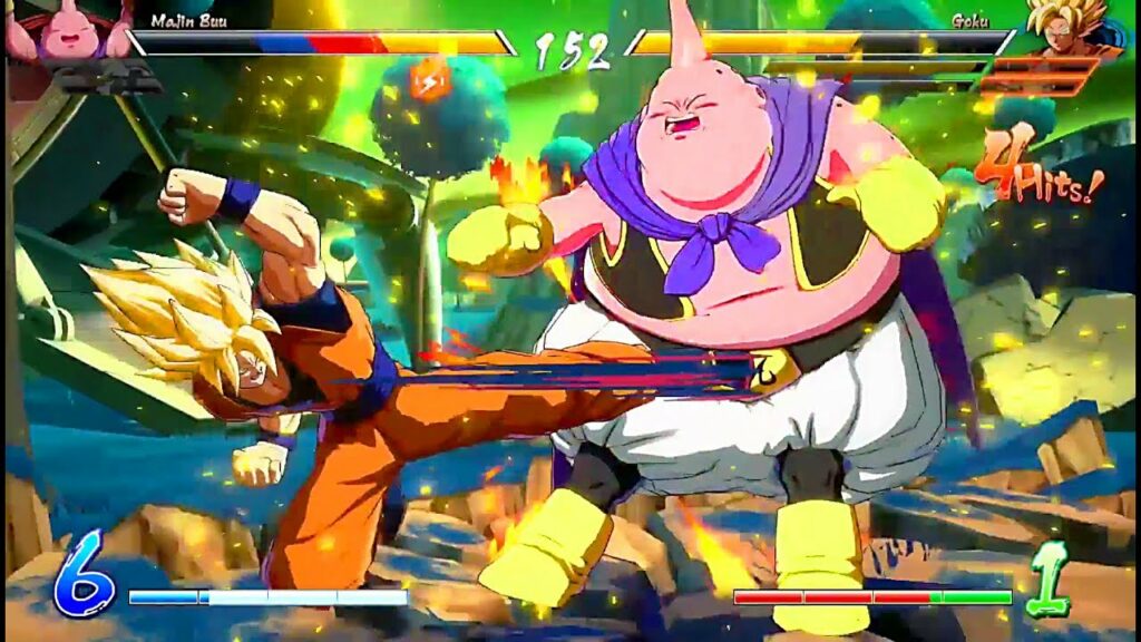 Dragon Ball FighterZ recensione: Goku vs Majin Bu