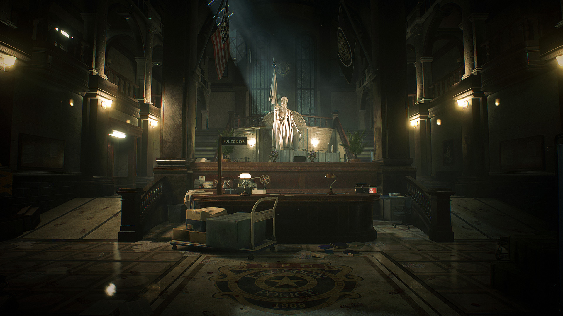 Resident Evil 2, scena dal remake del 2019 del survival horror diretto da Hideki Kamiya nel 1998