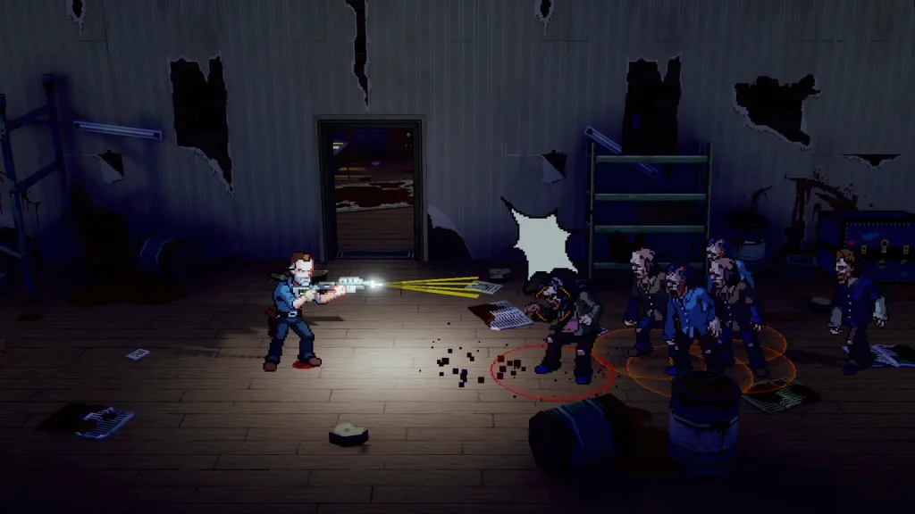 Una scena della campagna di The Walking Dead: Streets of Survival ispirata alla Guerra Totale